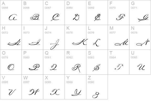 Carpenter ICG uppercase A-Z preview