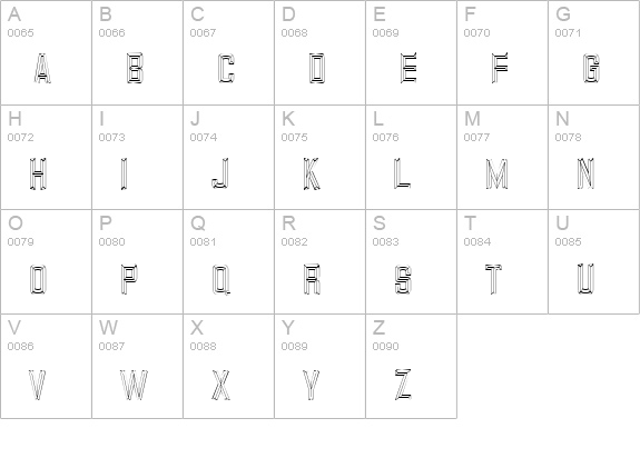 Carplate MN  uppercase A-Z preview