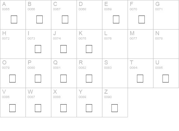Carr Animal Dingbats uppercase A-Z preview