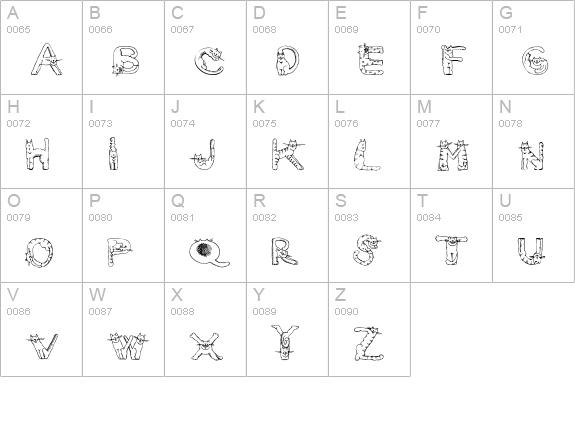 CarrieCattSH uppercase A-Z preview