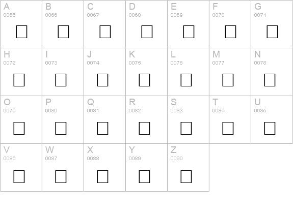 CarrKeys Regular uppercase A-Z preview