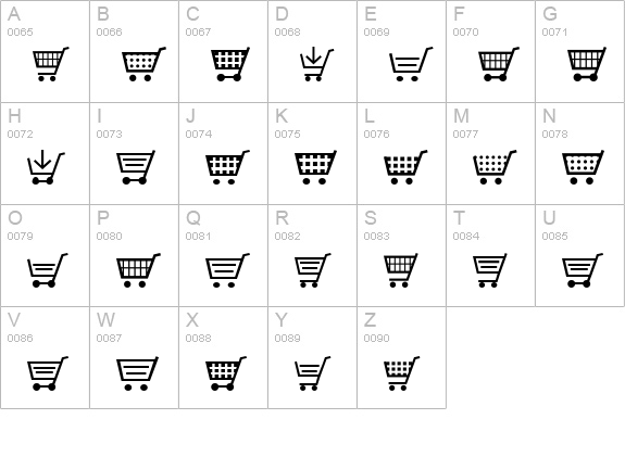 cart o grapher uppercase A-Z preview