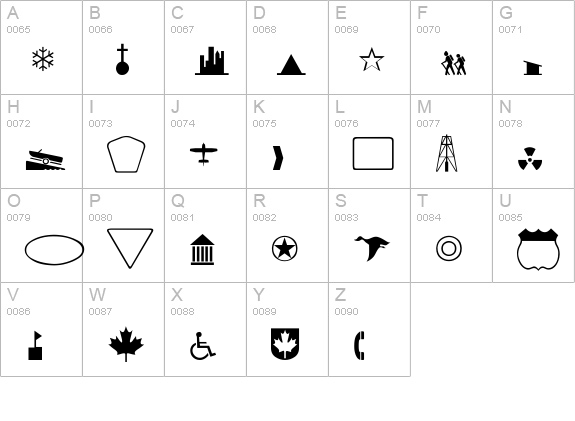 Carta-Normal uppercase A-Z preview
