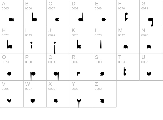 Cartel uppercase A-Z preview