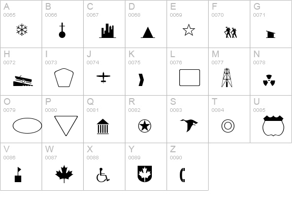 Cartographer SSi uppercase A-Z preview