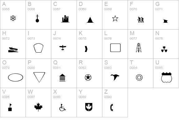 CartographerLightSSK uppercase A-Z preview