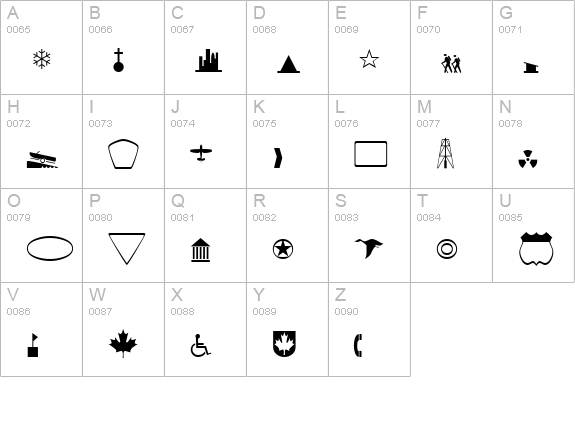 CartographerSSK uppercase A-Z preview