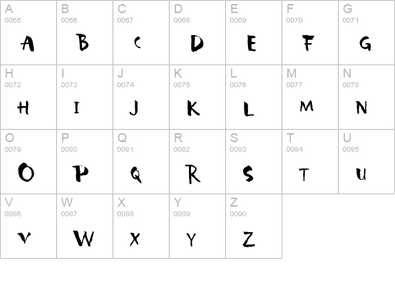 Carumba Plain uppercase A-Z preview