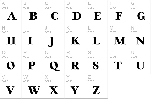 Casablan ExtraBold uppercase A-Z preview