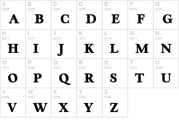 Casablanca Heavy SF Bold uppercase A-Z preview