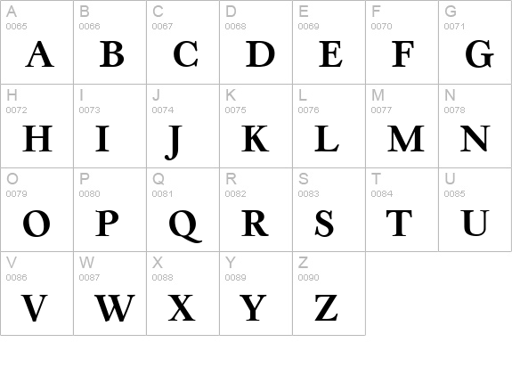 CasablancaSerial-Bold uppercase A-Z preview