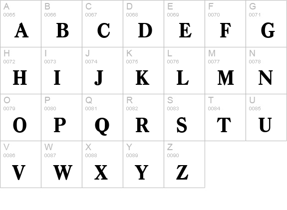 CasadSerial-Xbold-Regular uppercase A-Z preview