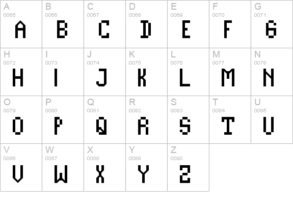 Casale NBP uppercase A-Z preview