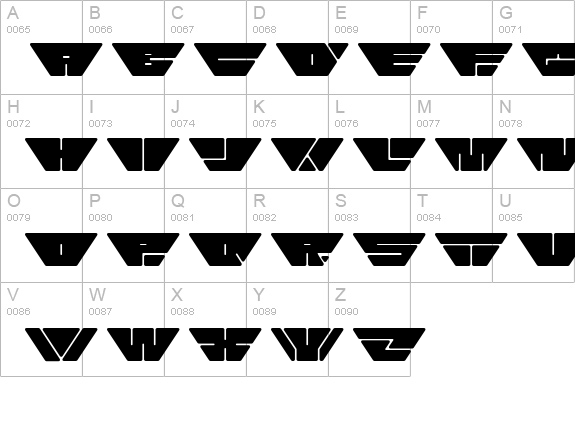cashless uppercase A-Z preview