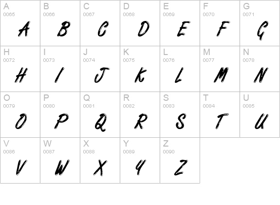 Casino Regular uppercase A-Z preview