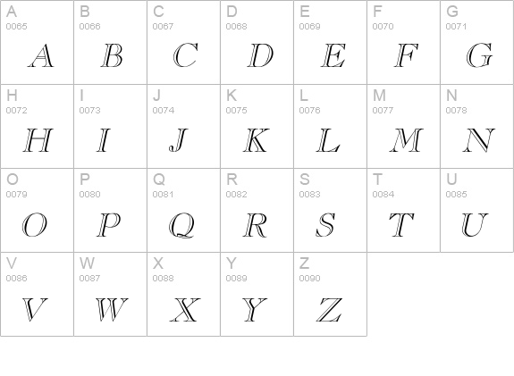 Caslowe_OpenFaI uppercase A-Z preview