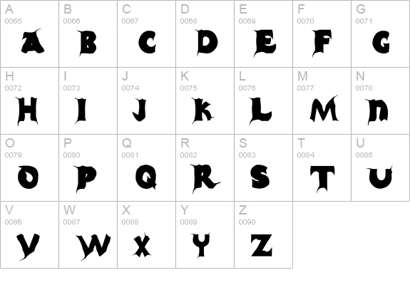Casper uppercase A-Z preview