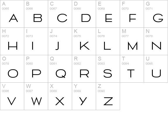 CassandraEF-Regular uppercase A-Z preview