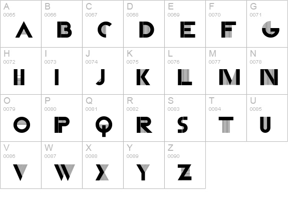 CassandraTwo uppercase A-Z preview