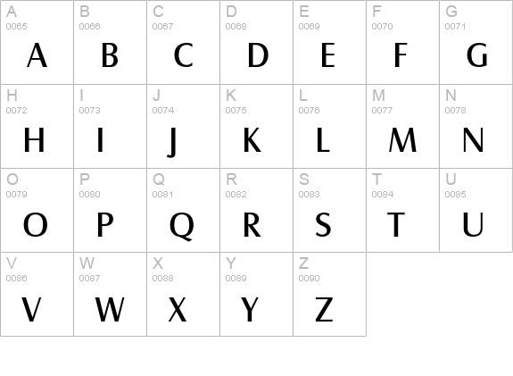 CastleEF-Book uppercase A-Z preview