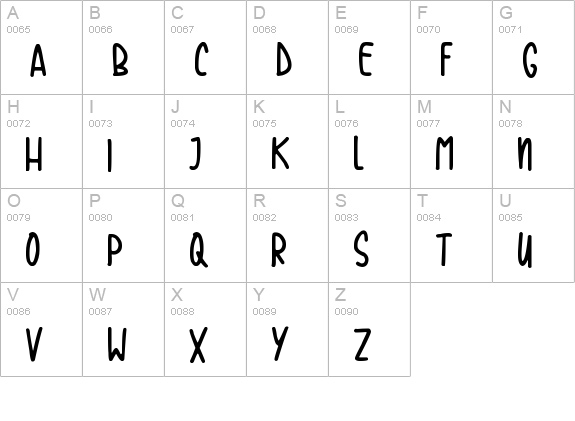 Casual Friday uppercase A-Z preview
