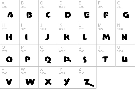 Casual Marker MF uppercase A-Z preview