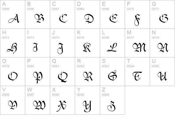 Casual Script SSi Bold uppercase A-Z preview