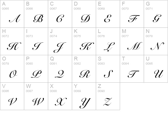 Catania uppercase A-Z preview