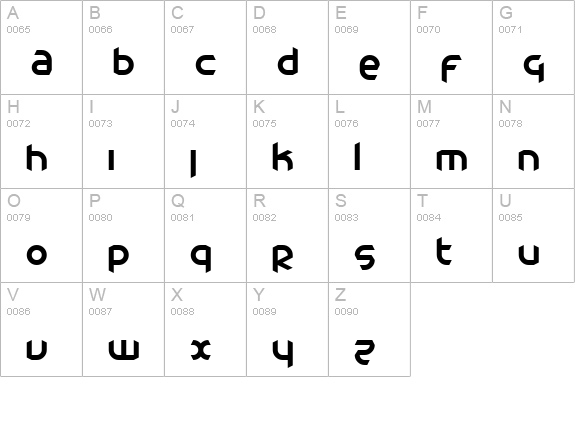 Catharsis Cargo uppercase A-Z preview