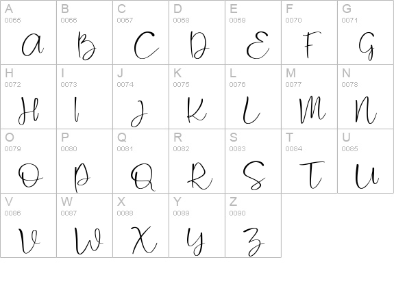 Cattus uppercase A-Z preview