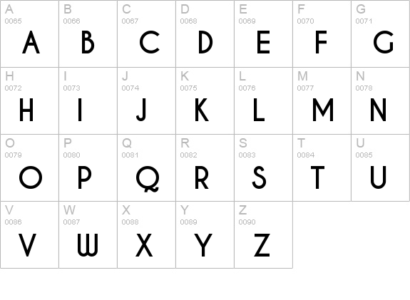 Caviar Dreams Bold uppercase A-Z preview
