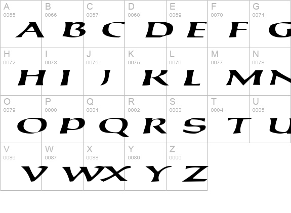 CayaugaSCapsSSK Italic uppercase A-Z preview