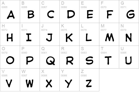 CCAstroCity-Regular uppercase A-Z preview