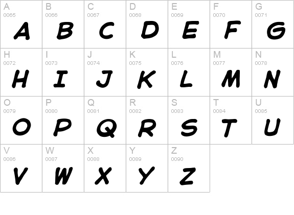 CCAstroCityInt-BoldItalic uppercase A-Z preview