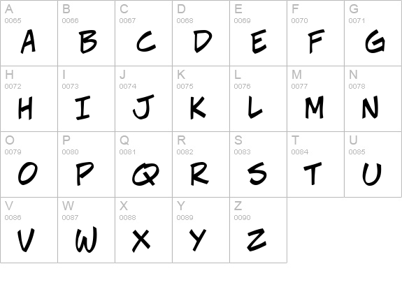 CCJeffCampbell uppercase A-Z preview