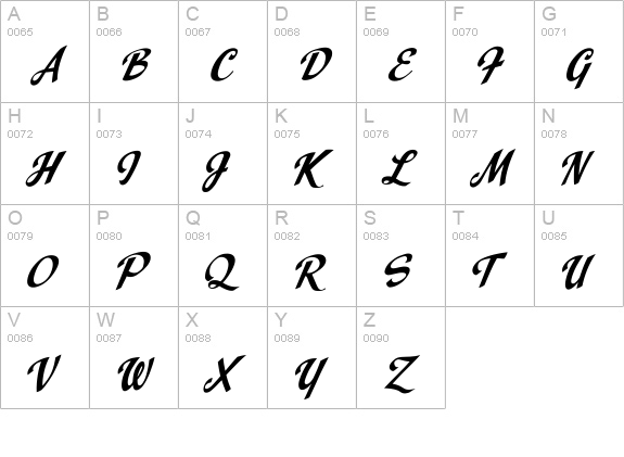 CCSpills uppercase A-Z preview