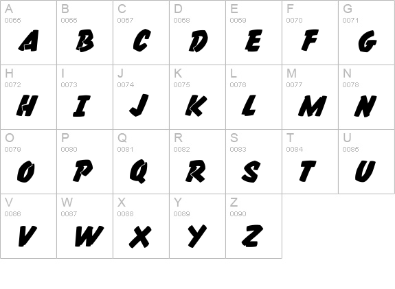 CCThrills uppercase A-Z preview