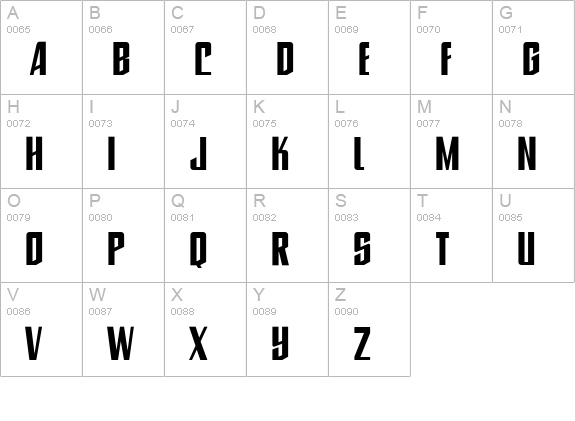 CCToBeContinued-Bold uppercase A-Z preview