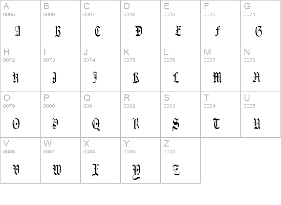 Celebrate Regular uppercase A-Z preview