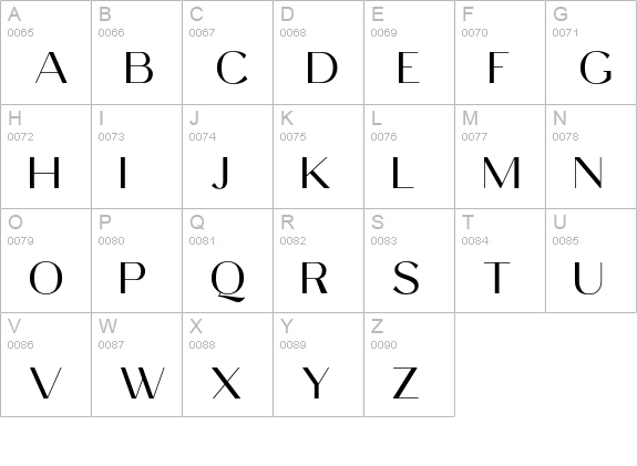 Celine Peach uppercase A-Z preview