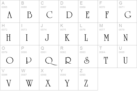 Celtic MN uppercase A-Z preview