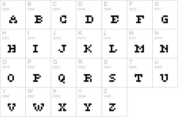 ceriph 05_55 uppercase A-Z preview