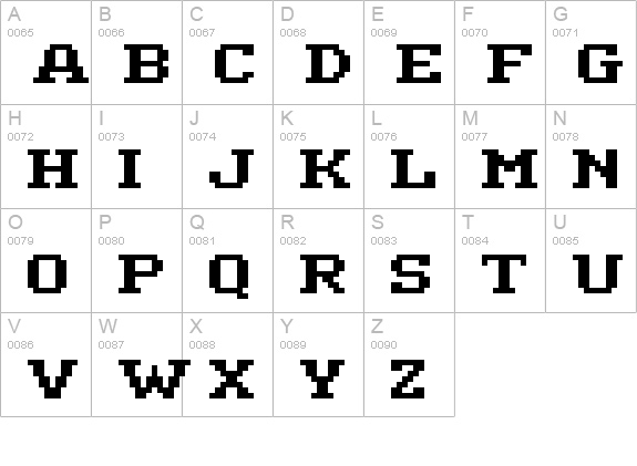 ceriph 07_63 uppercase A-Z preview