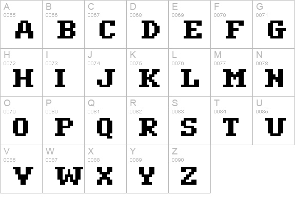 ceriph 07_65 uppercase A-Z preview