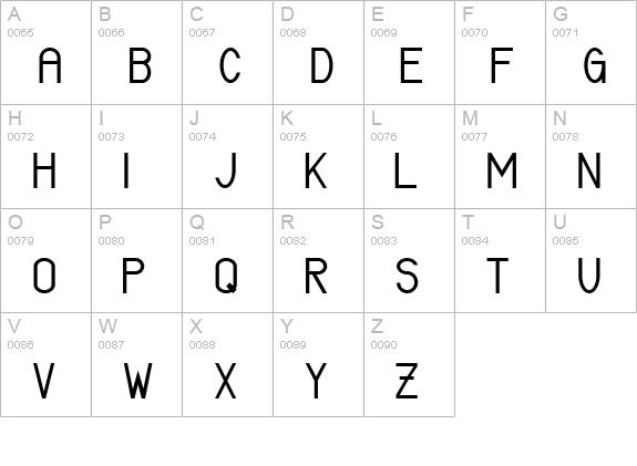Certified uppercase A-Z preview
