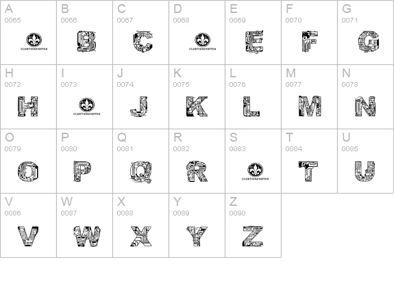 CF Circuit Electrique Regular uppercase A-Z preview