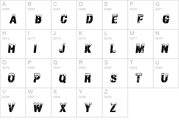 CF Grand Nord Regular uppercase A-Z preview