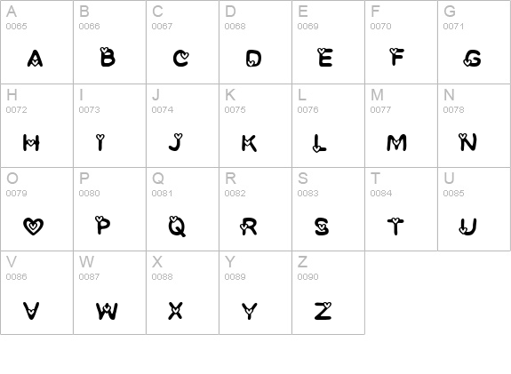 CF I love Montreal Regular uppercase A-Z preview