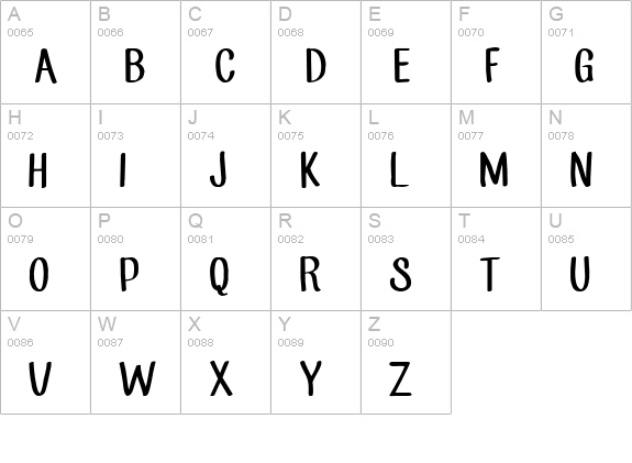 CF Jack Story Regular uppercase A-Z preview