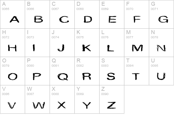 CF Marie Eve Regular uppercase A-Z preview